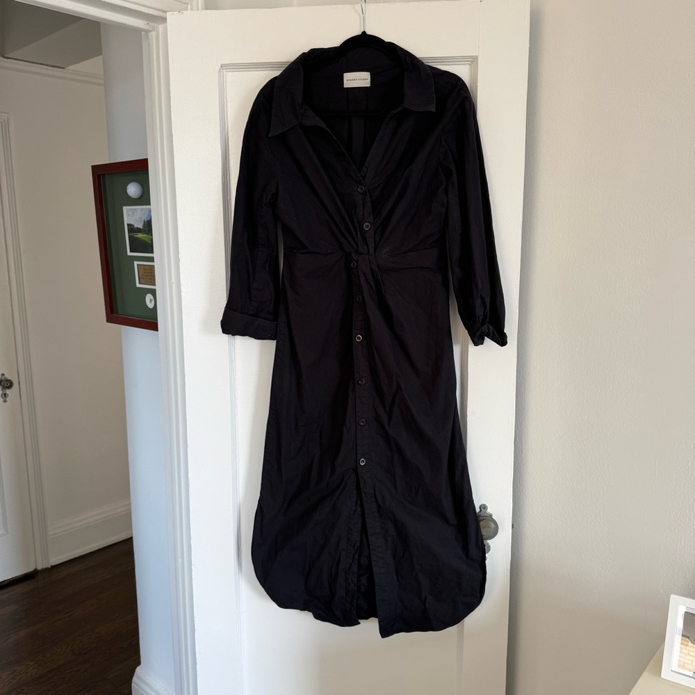 Black Button-Down Dress